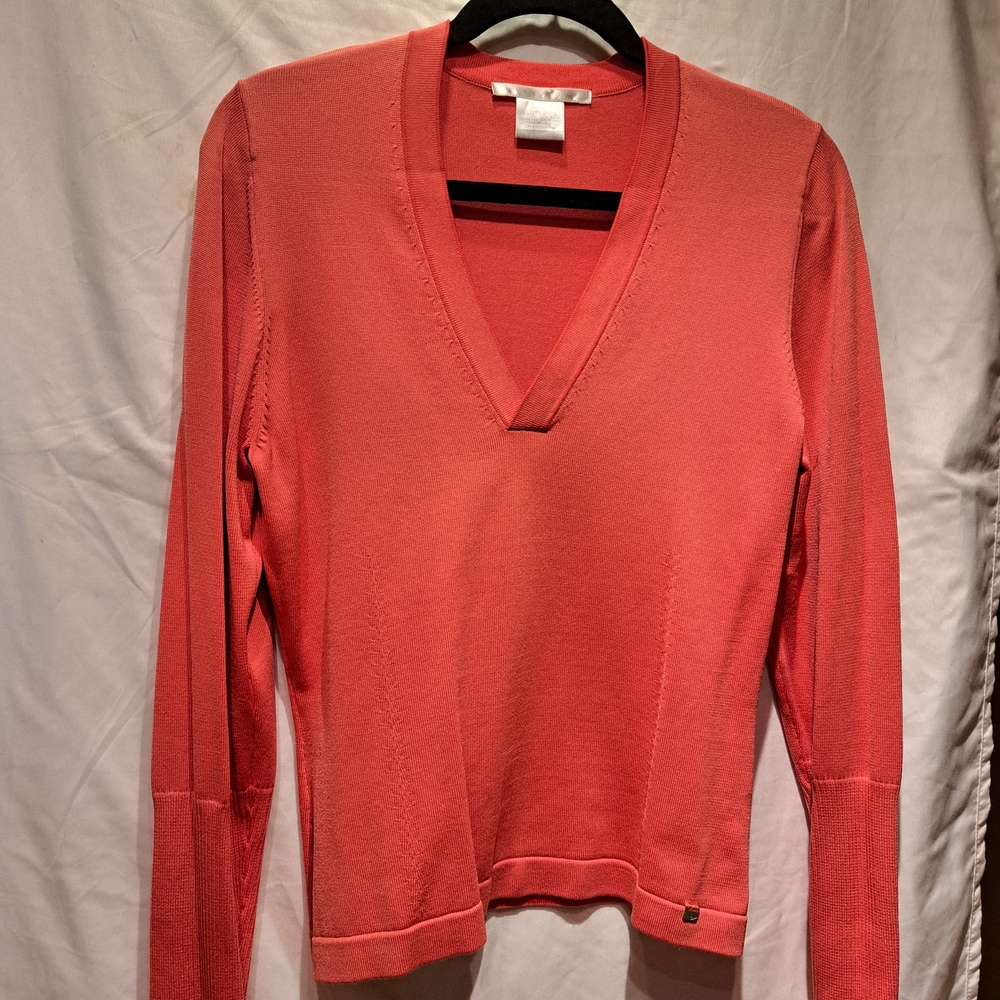 Nike Women's V-Neck Sweater - Coral